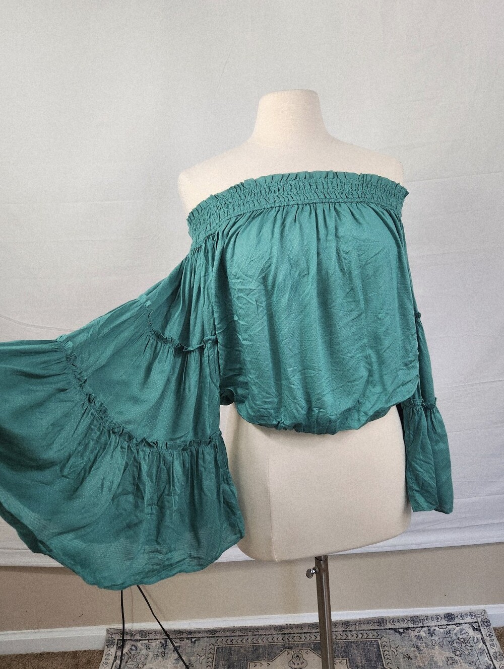 Free People textured Smocked Free Spirit Top